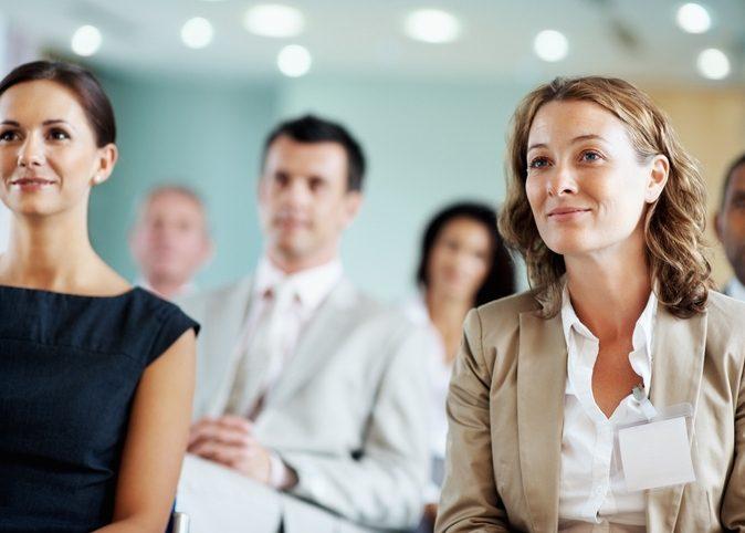 Business team at a seminar