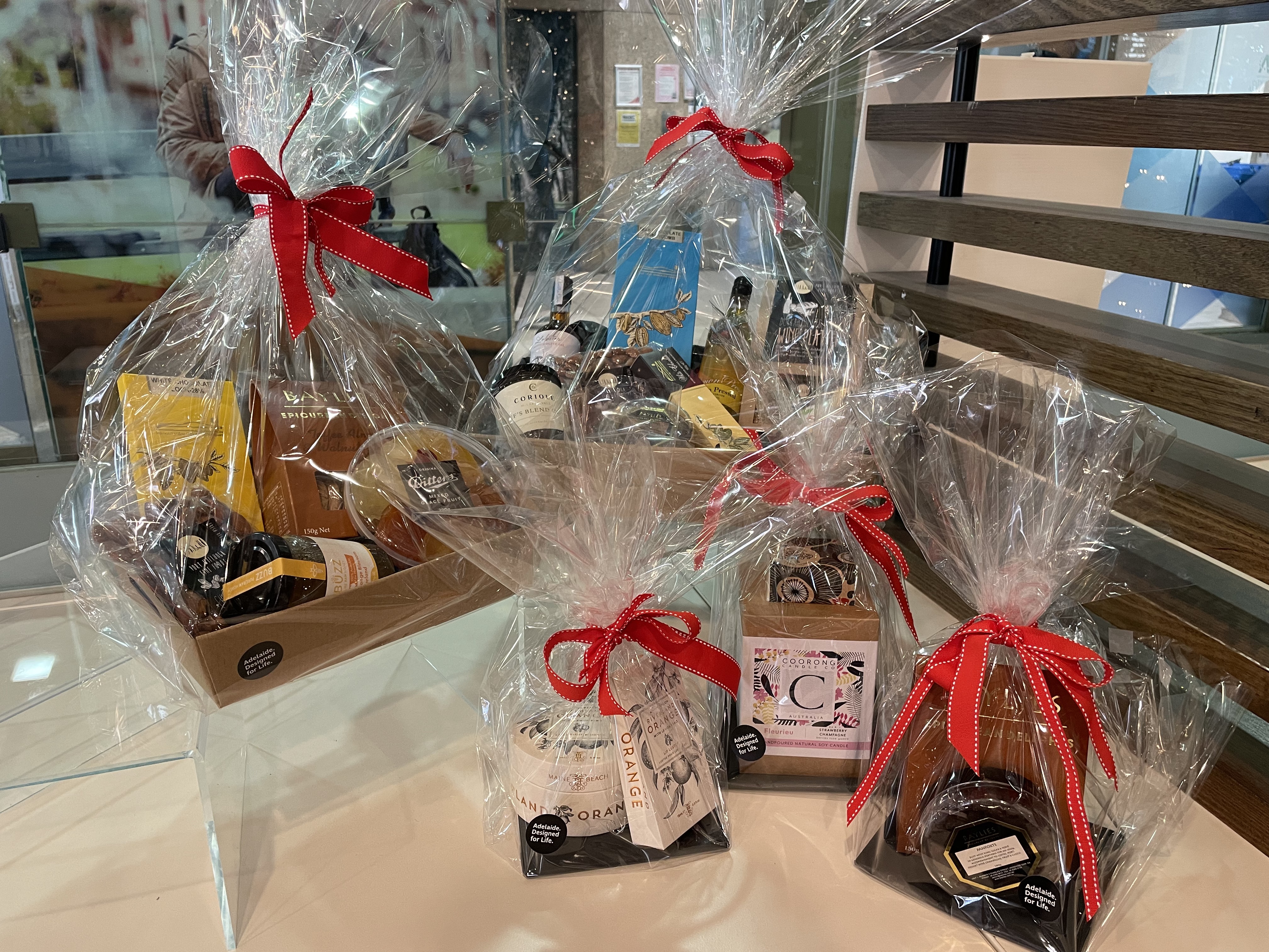 Christmas gift hampers available from Adelaide Visitor Information Centre