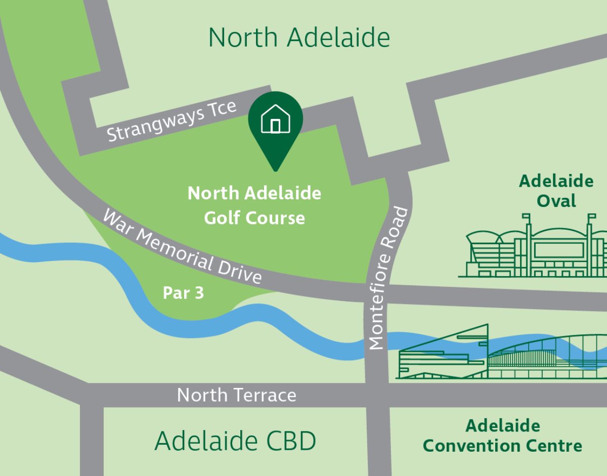 Golf course map