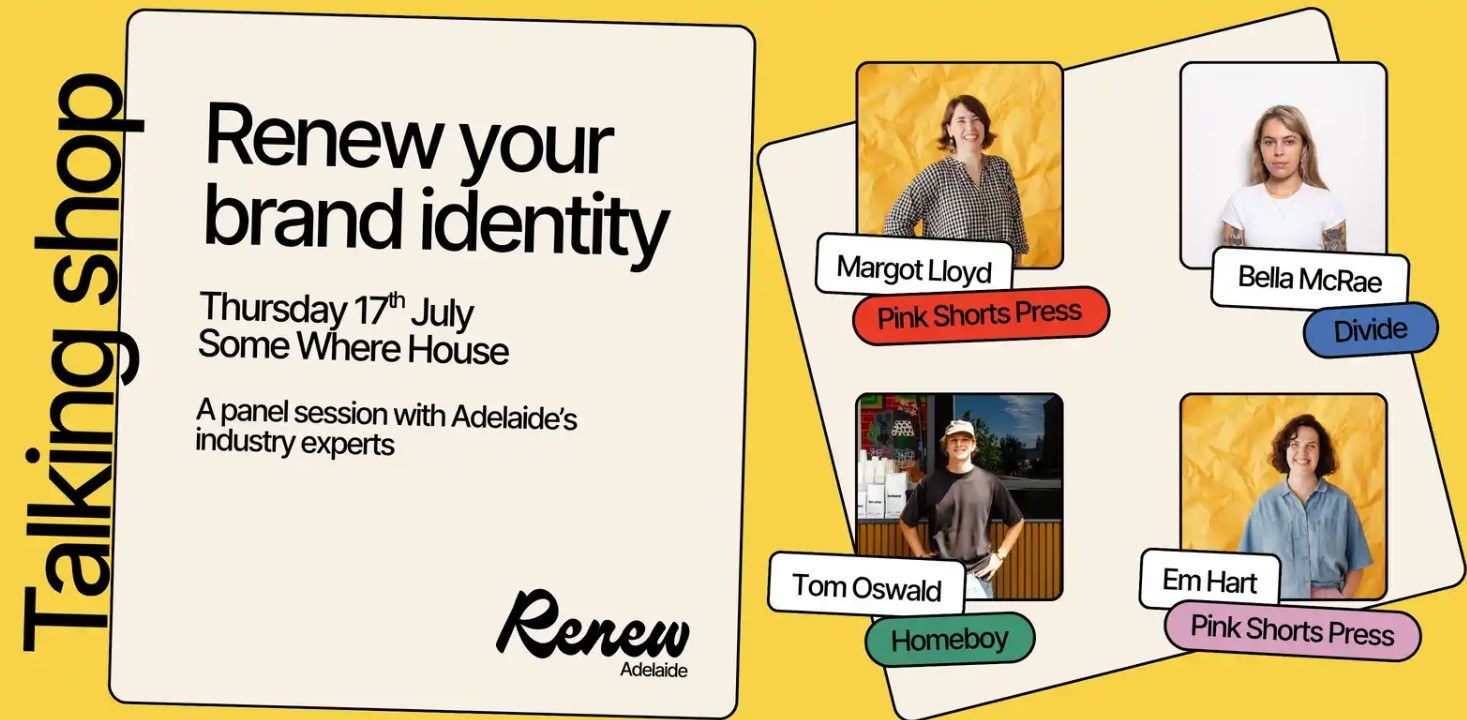Renew Adelaide brand panel
