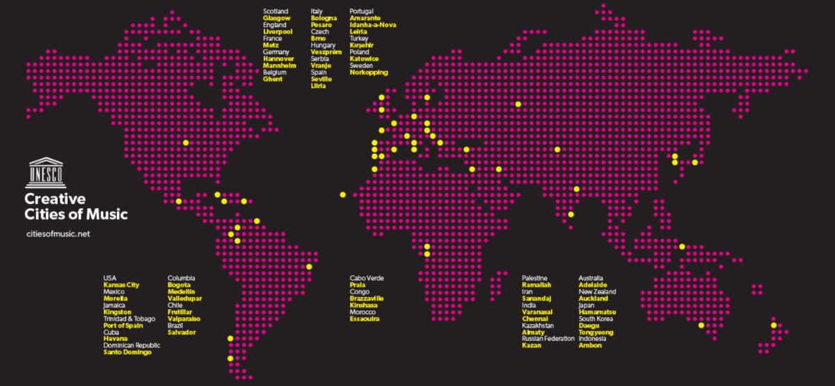 UNESCO map