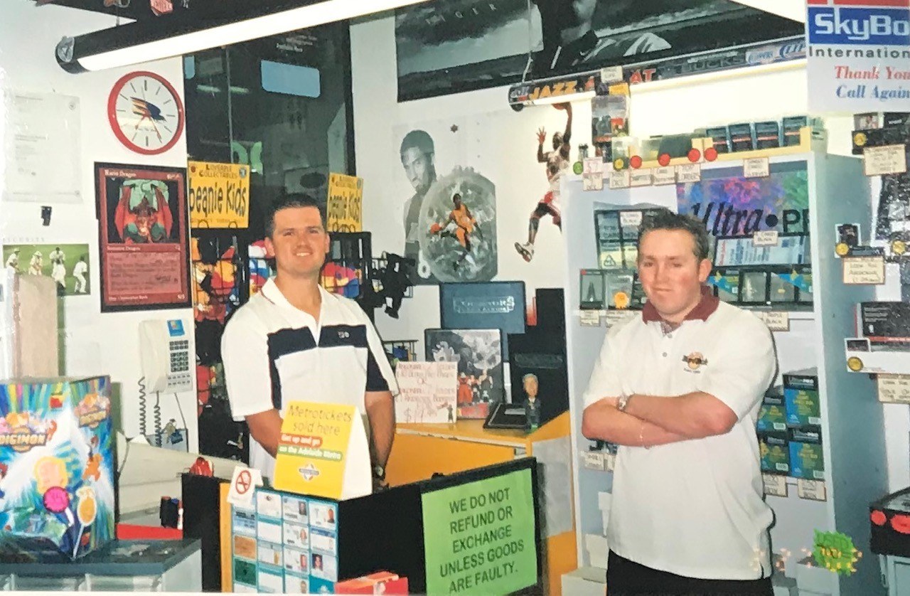 Matt and Ben of sports card world around 1997