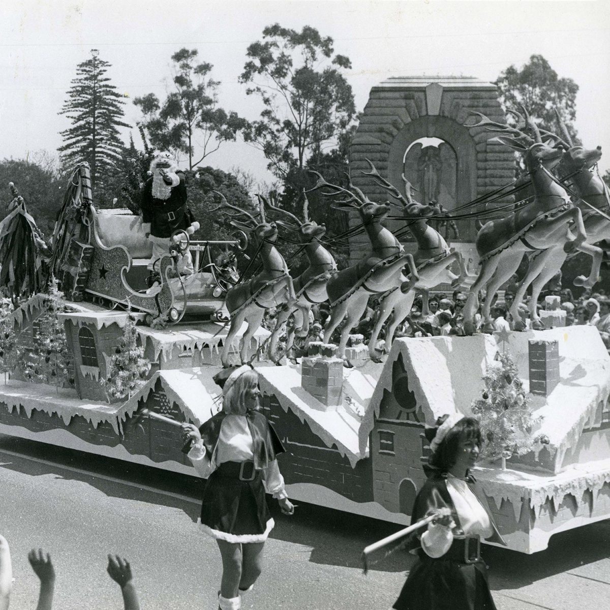 1969 father christmas float john martins christmas pageant city archives 3554 026 072