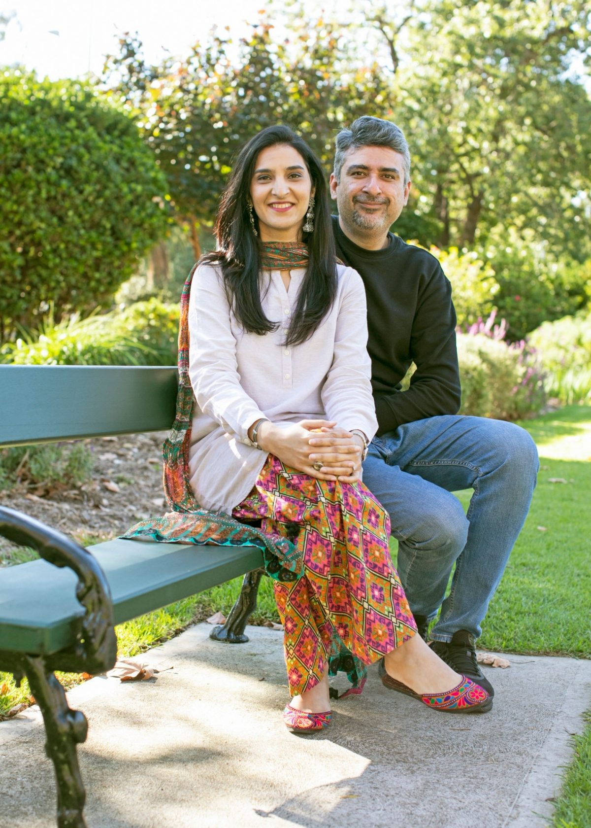 Mehwesh and ahsan in park