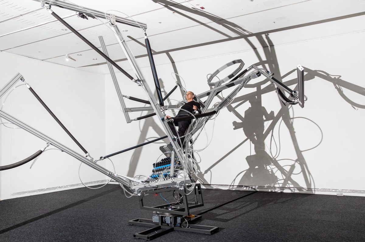 Biennial installation stelarc photo saul steed