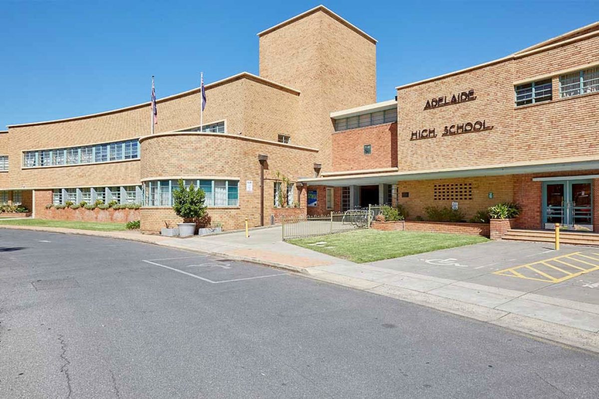Adelaide High School (formerly Adelaide Boys High School) 1951 building only and Observatory