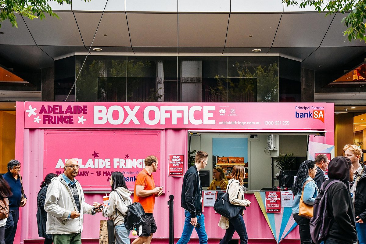 Adelaide fringe box office in rundle mall
