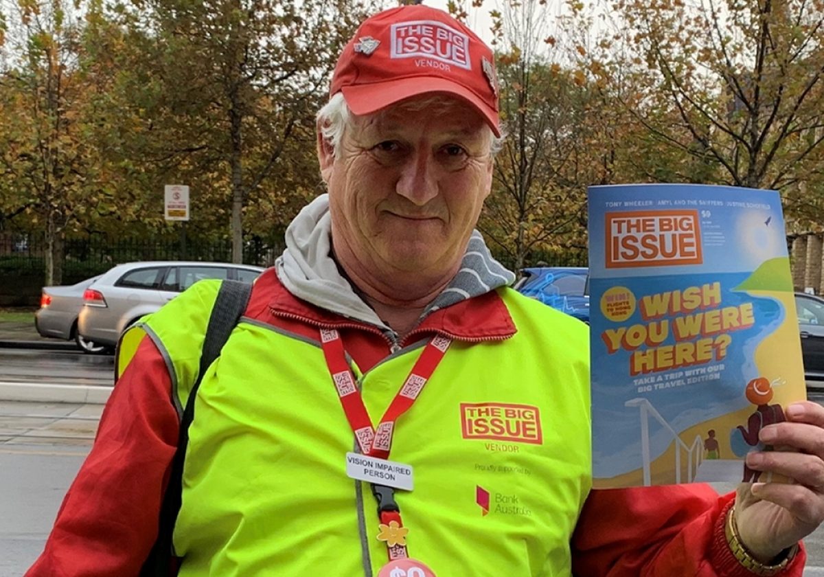 The big issue vendor ron al edm