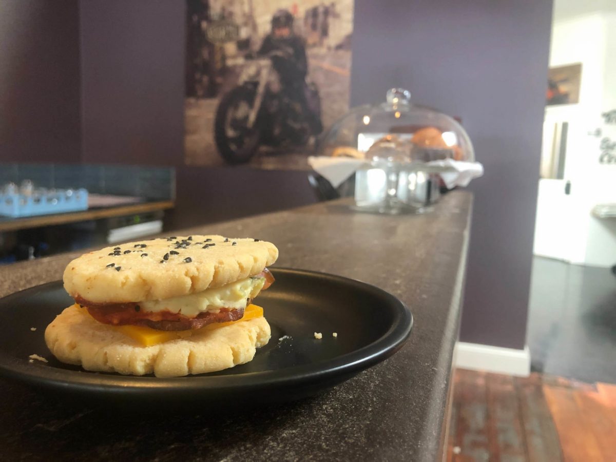 The Cheeseburger Cookie - on the menu at The Motorcycle Society