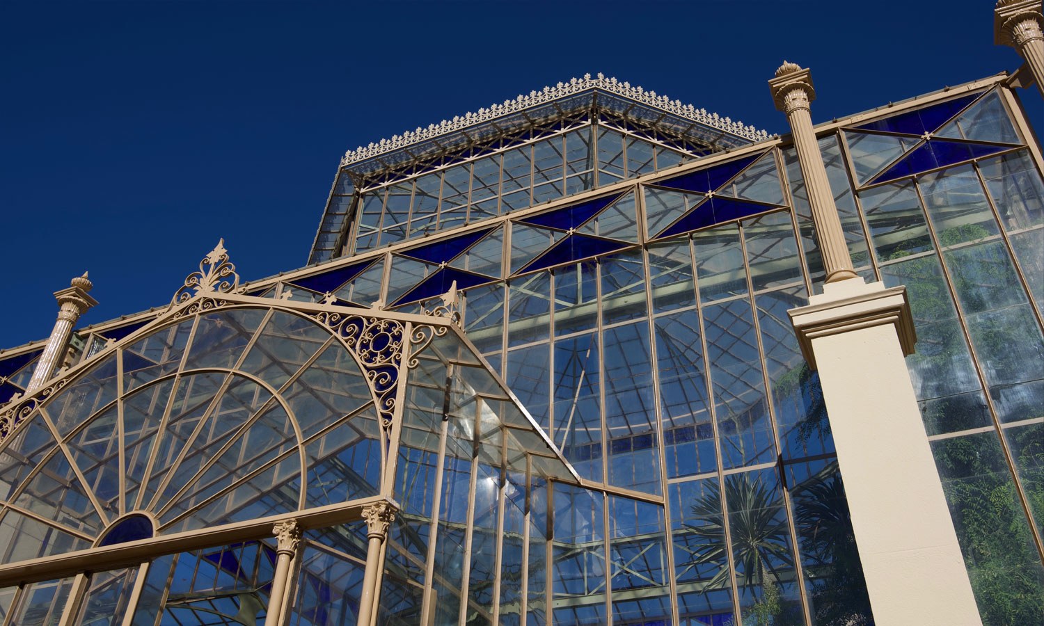 Palm house ironwork glass detail