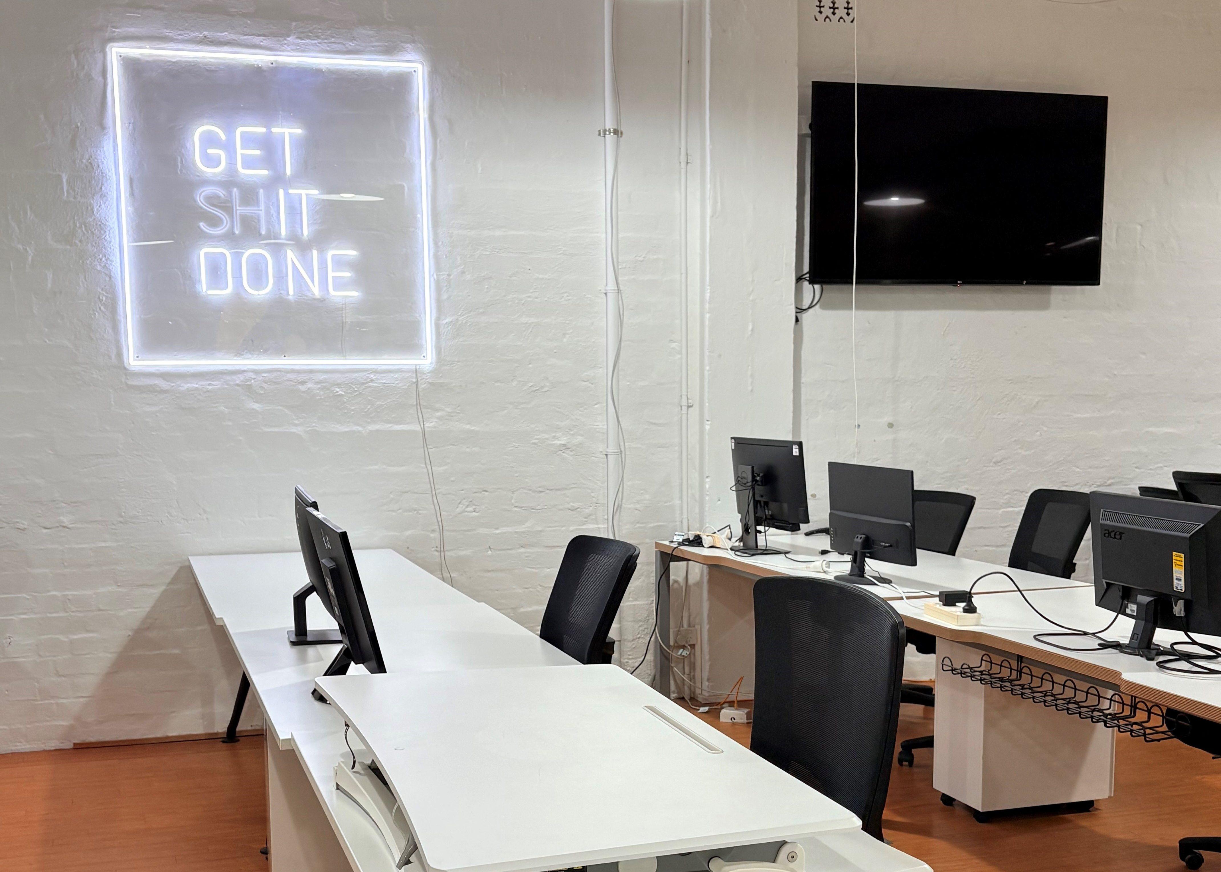 Dedicated desking area