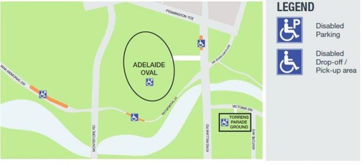 Adelaide Oval event parking City of Adelaide