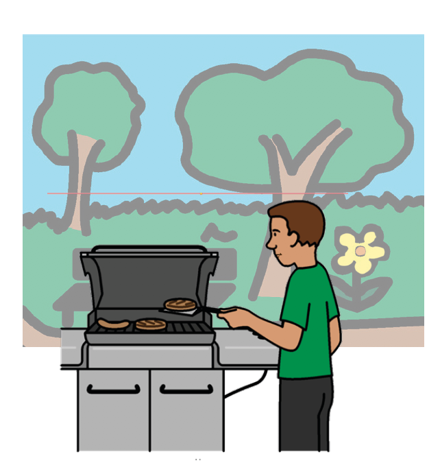 barbecue in a park