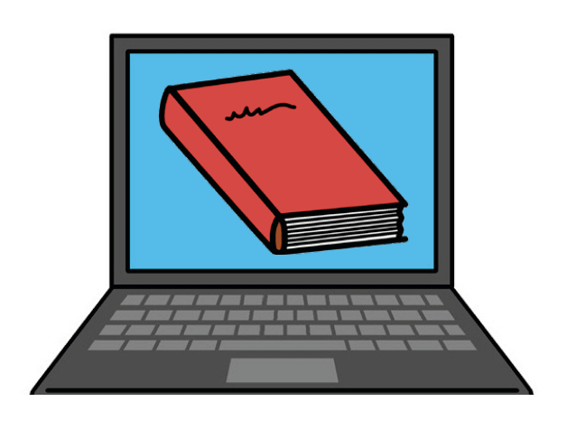 library on a computer screen
