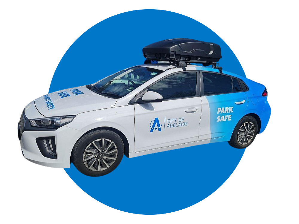 Park Safe circle background