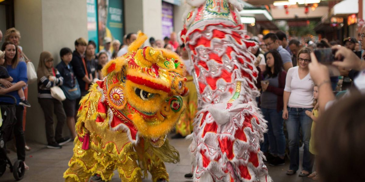 Lunar New Year street party in Chinatown