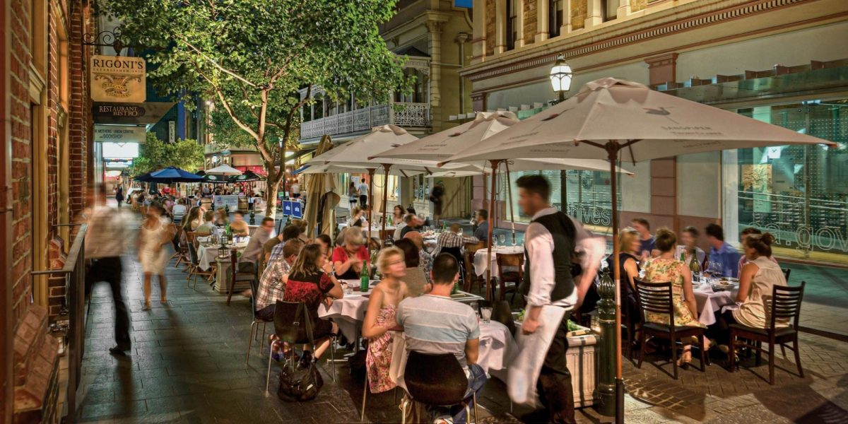 Dining on Leigh Street, Adelaide