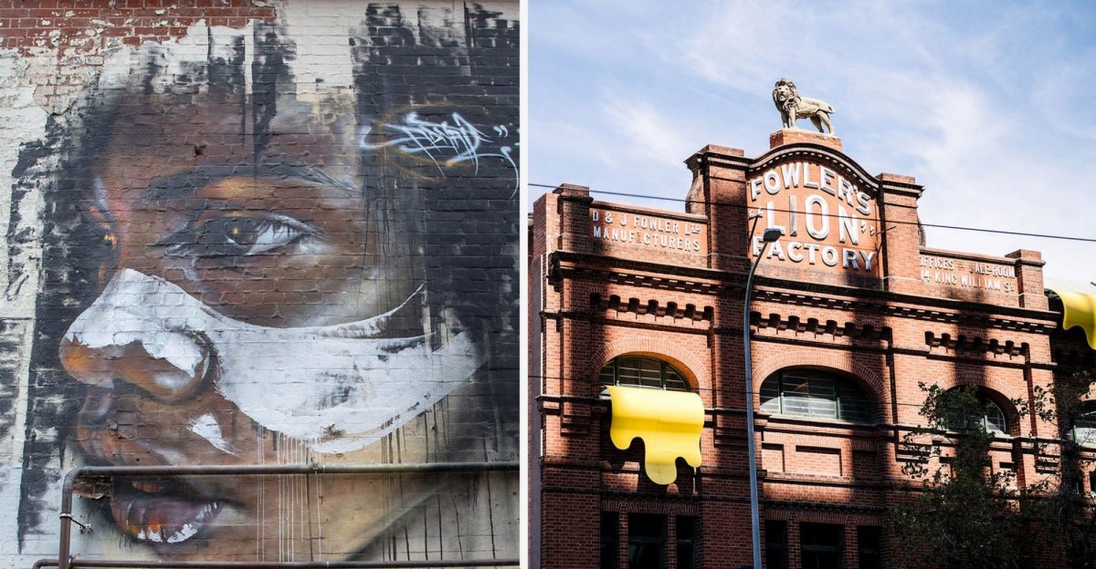 Mural on Lions Factory, West End