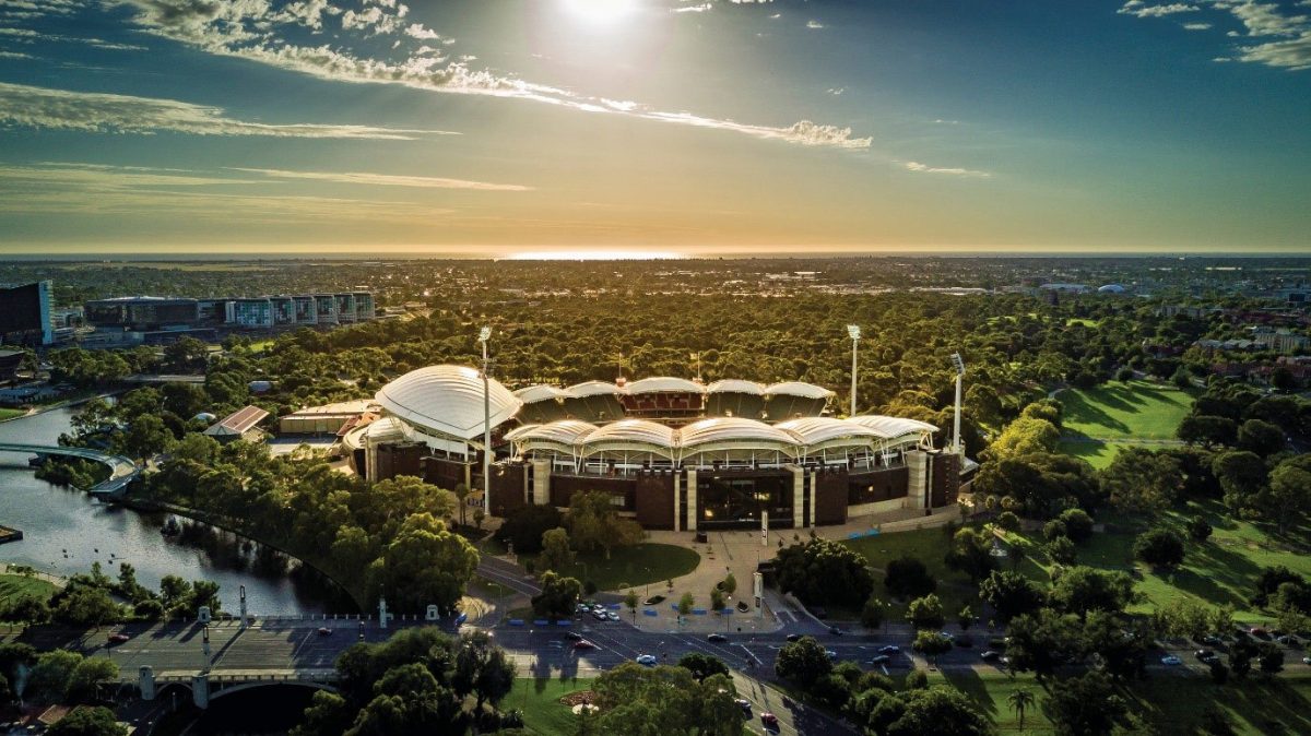 Aerial view of the Adelaide Oval