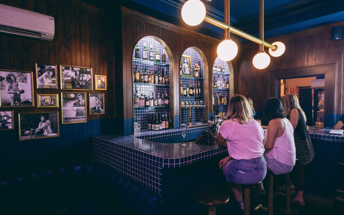 Hotel longtime blue bar
