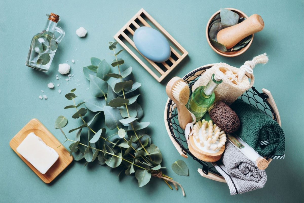 Flat lay spa session