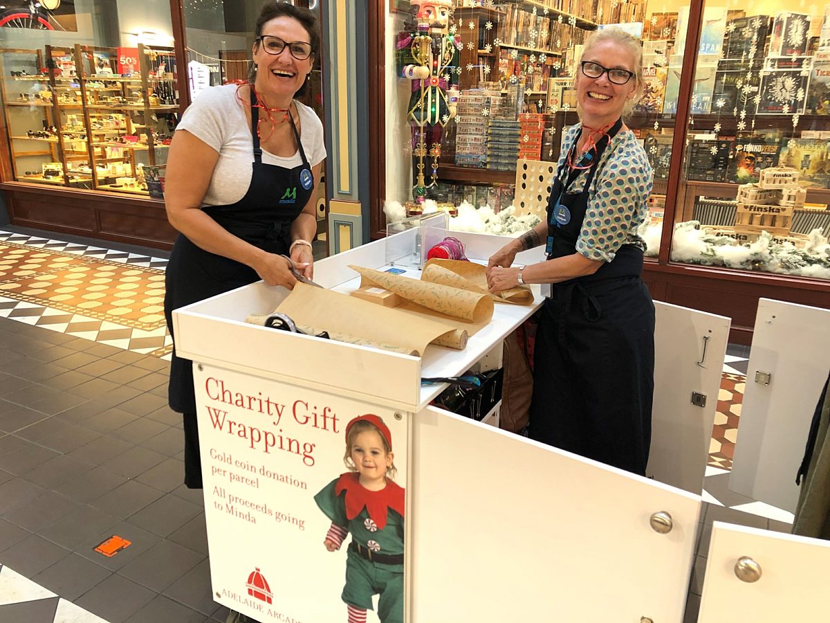 MINDA Inc gift wrapping service Adelaide Arcade