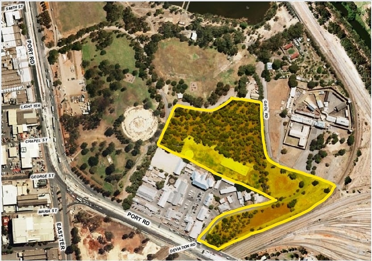 Map showing permitted olive collection area