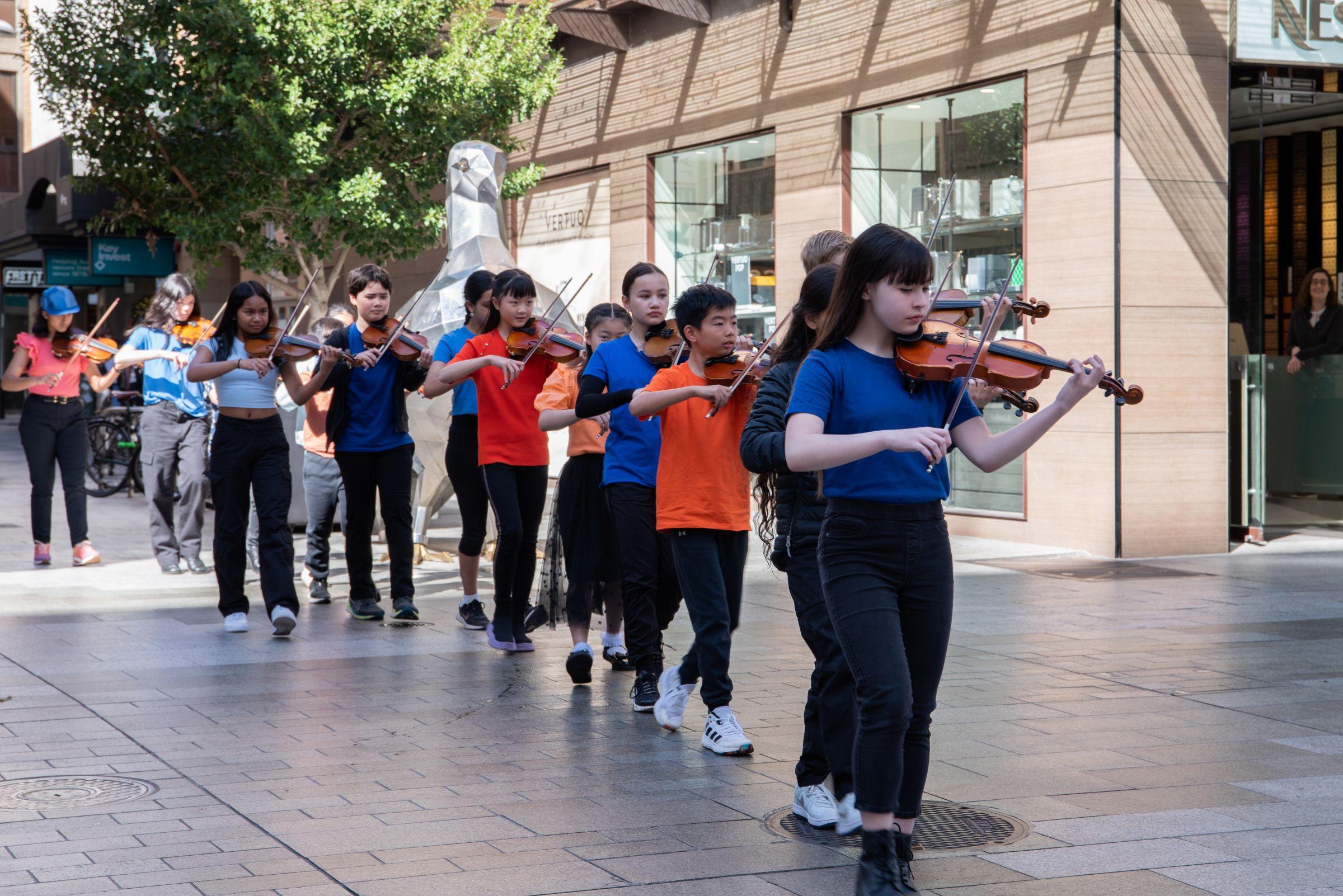 Adelaide Youth Orchestra big busk
