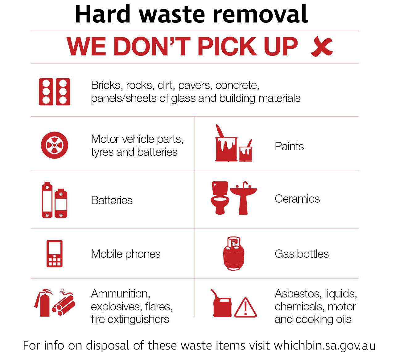 Coa hard waste collection adelaide kerbside no