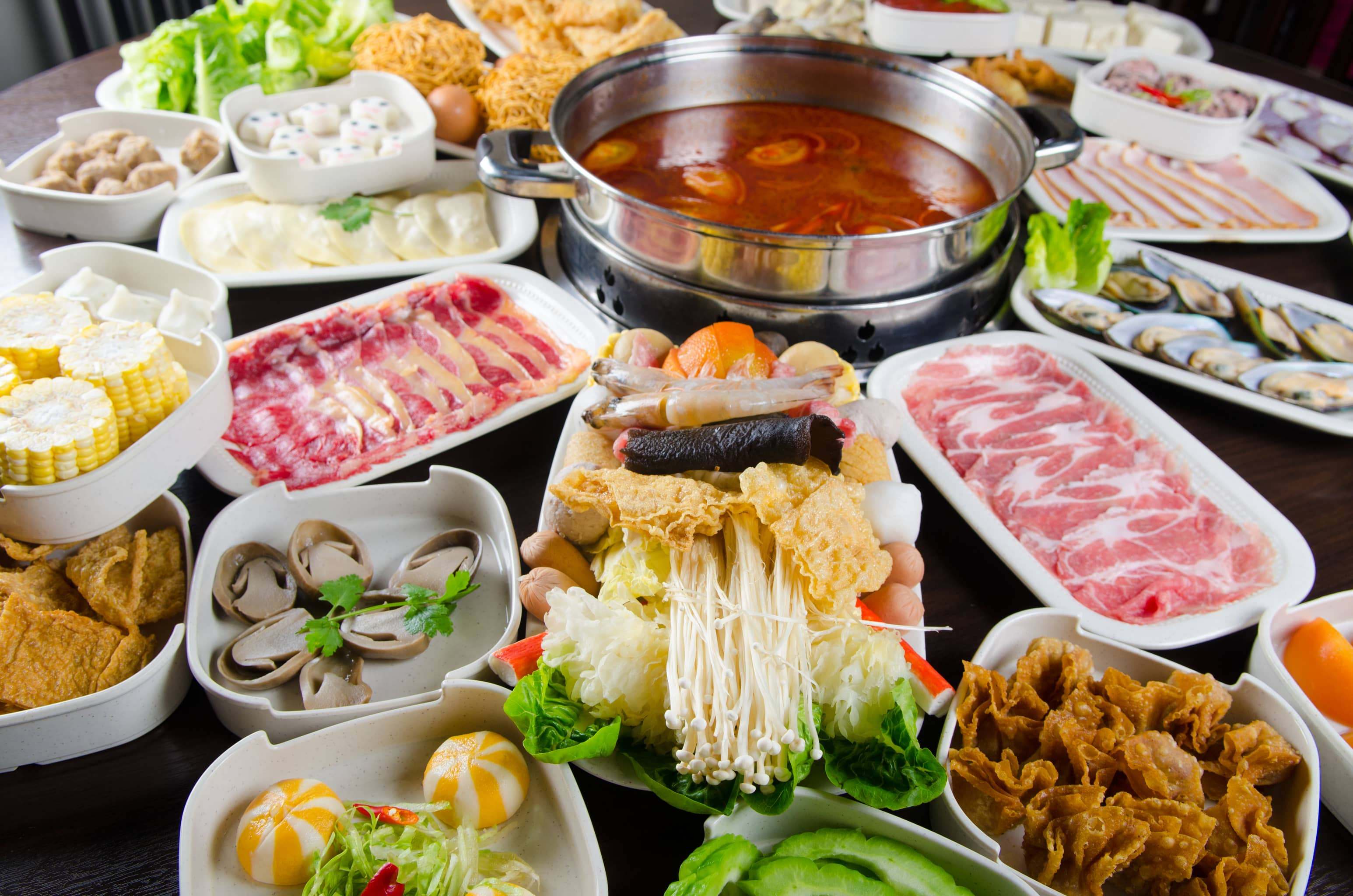 Hot pot fresh ingredients