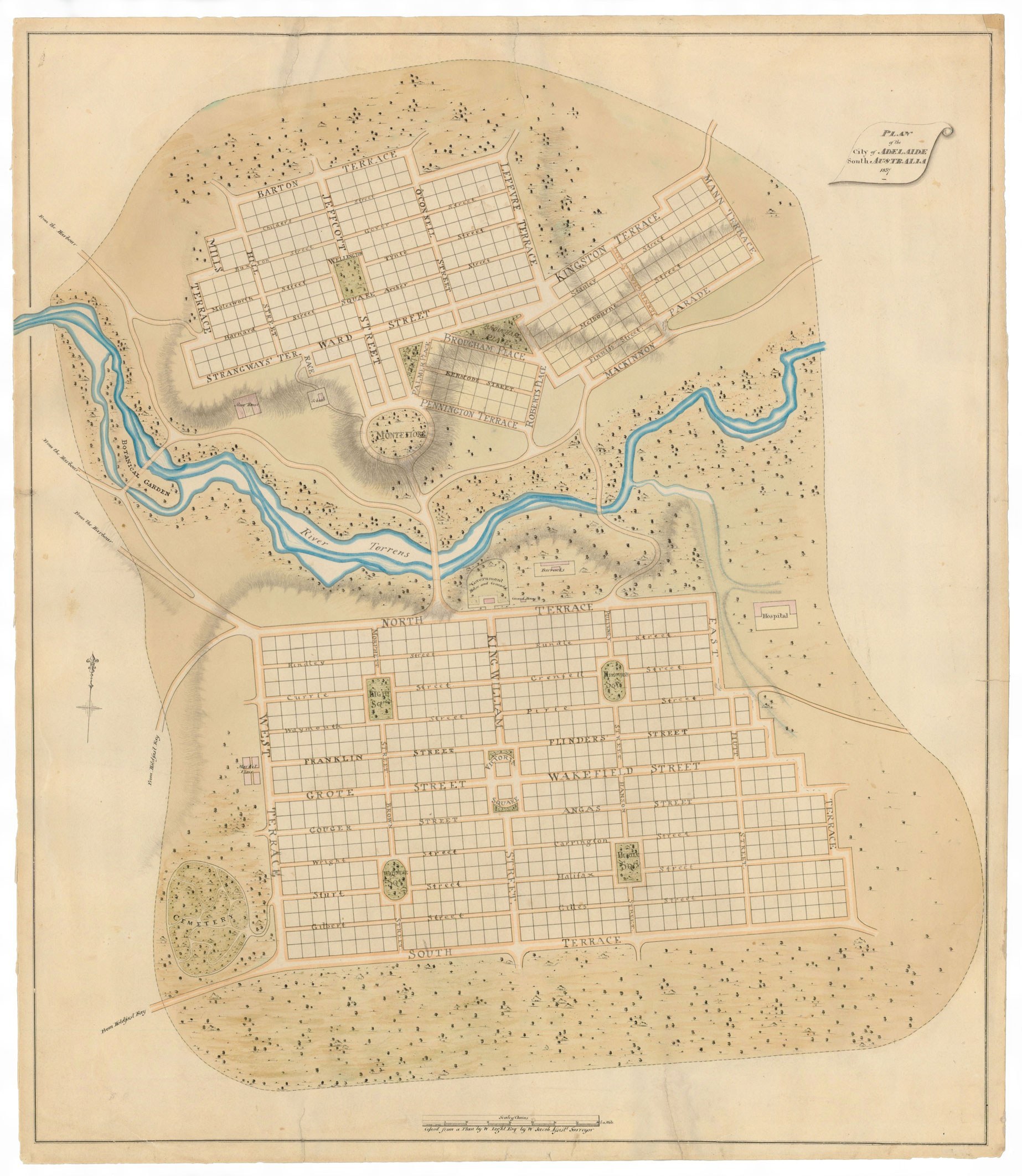 Map heritage park lands