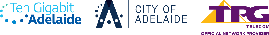 Ten gigabit adelaide city of adelaide tpg telecom logo lockup