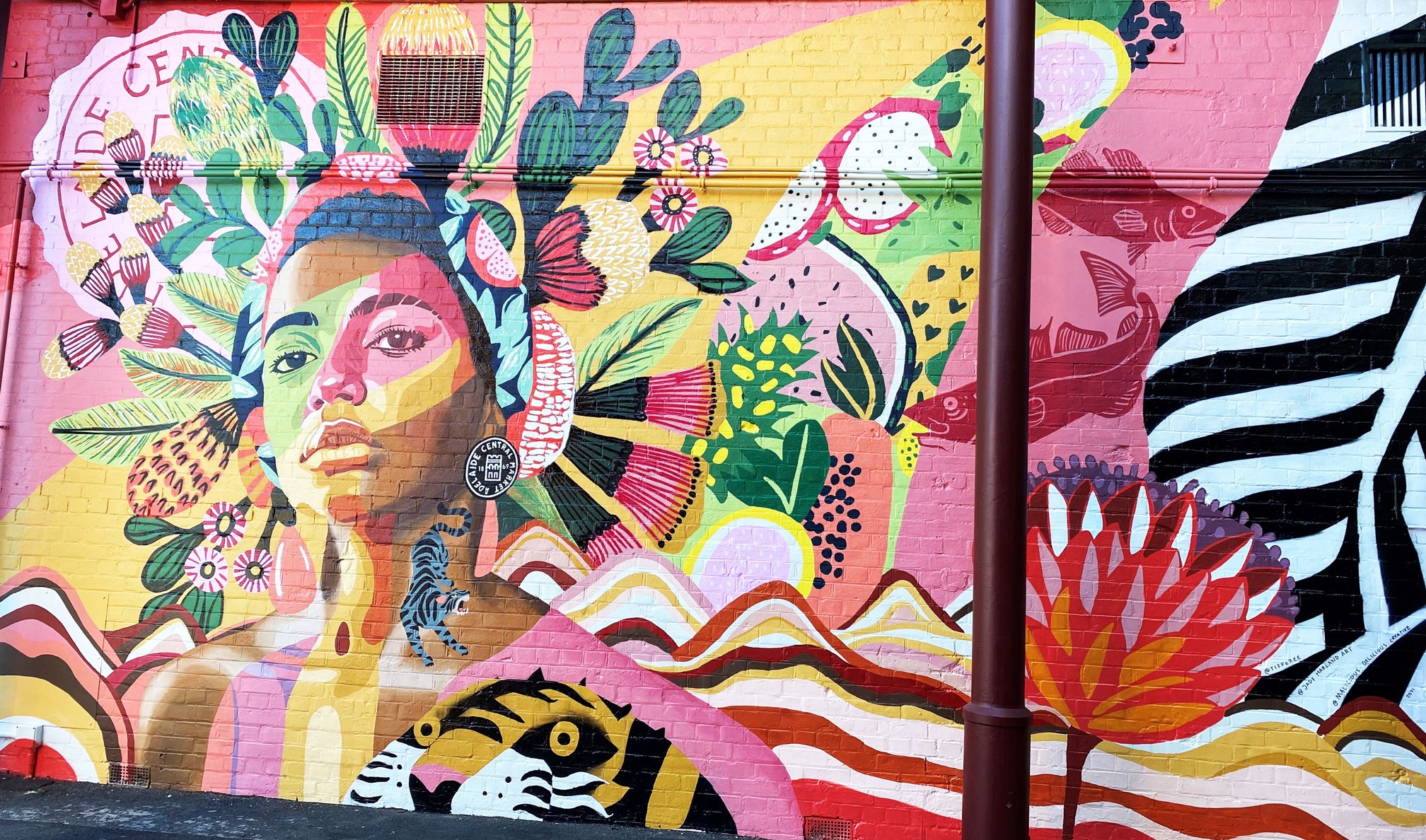 Adelaide Central Market Mural Art in Adelaide