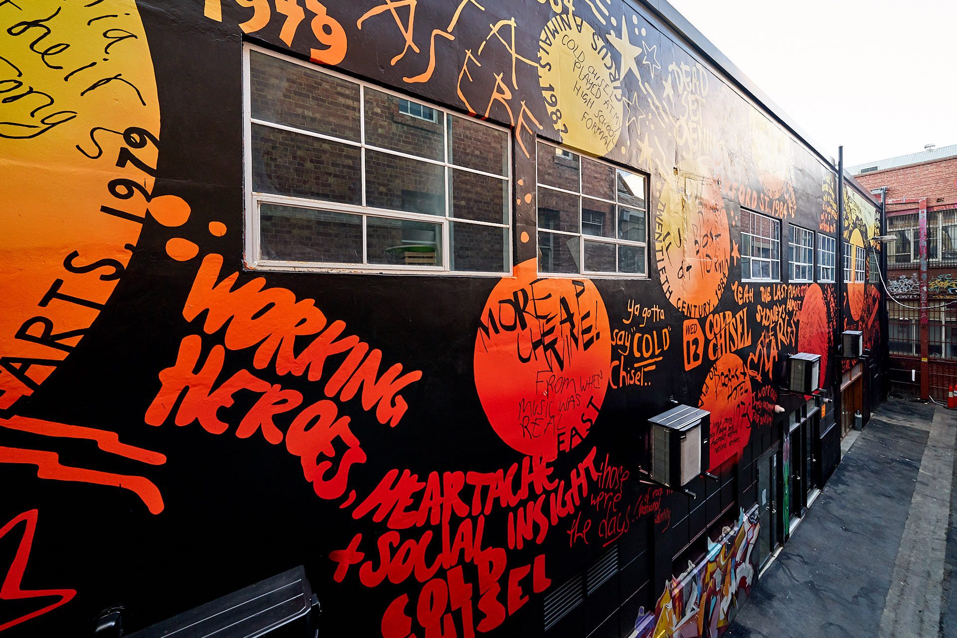 Cold Chisel Mural Art in Adelaide