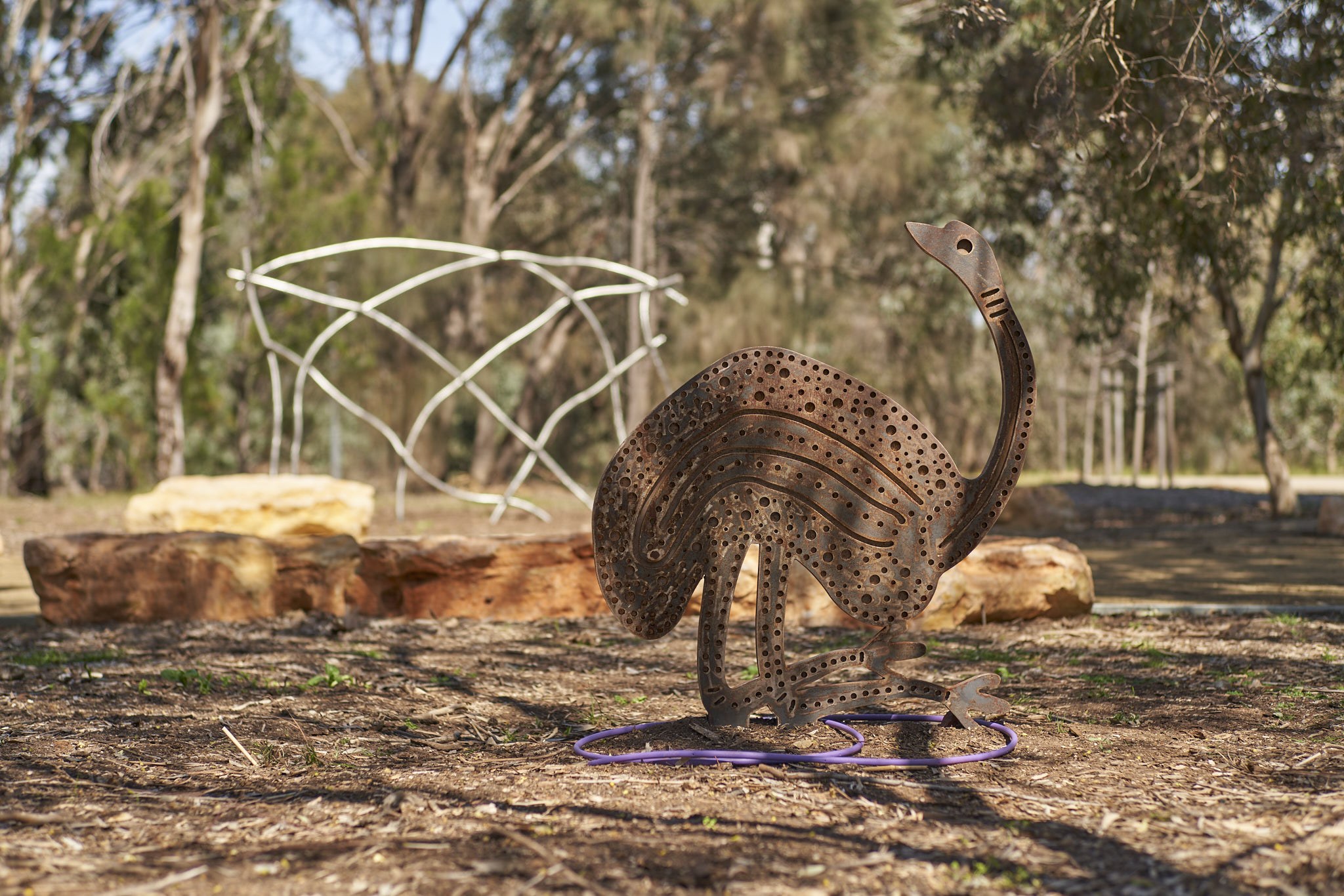 Kardi Munta (Emu Net) & Kardi (Emu) | Art in Adelaide